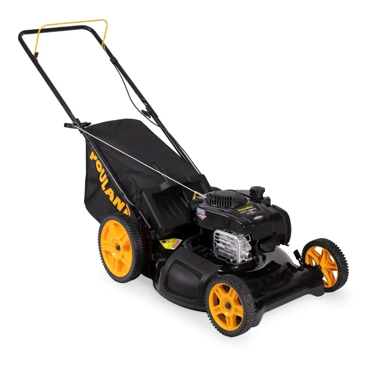 Podadora Poulan Pro 21p 6hp 3en1 Briggs&straton 625ex 11x8p Color Negro y Amarillo