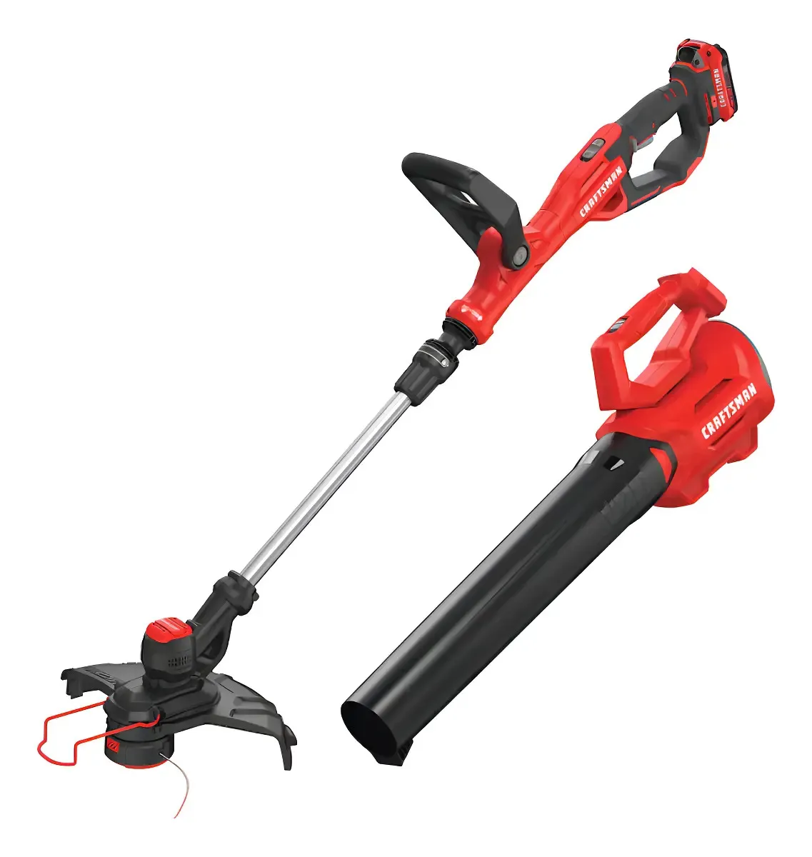 Sopladora Y Desbrozadora Craftsman Cargador/bateria 2ah Color Rojo